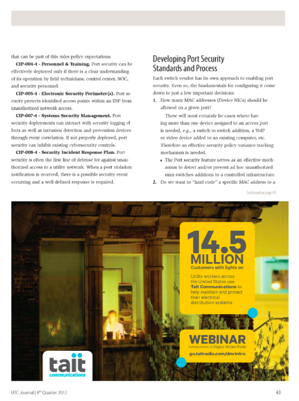 UTC Port Security Page 3